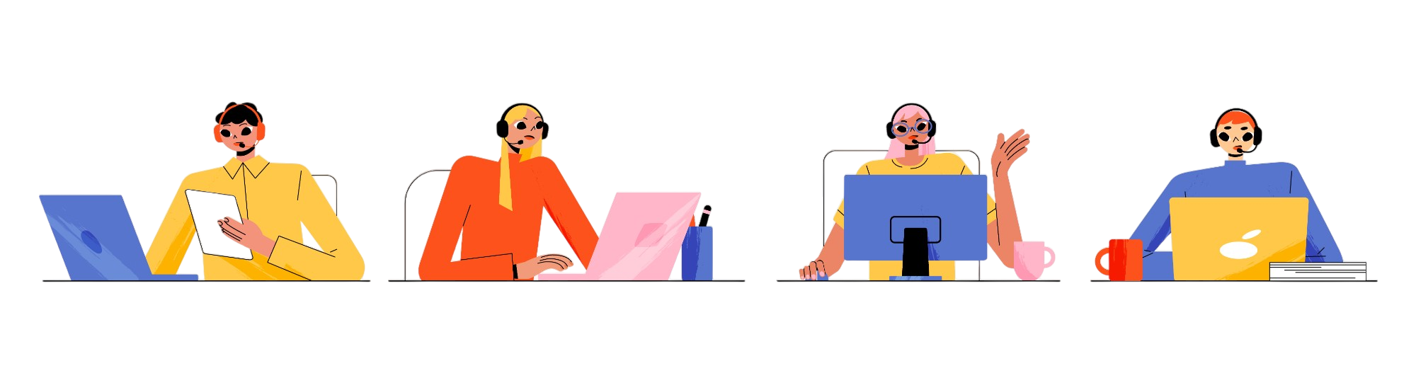 Image d'un call center